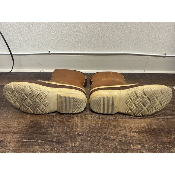 Vintage Sorel Pinto Leather/Rubber/Zipper/Wool Duck Boots Size 8 Rare - Picture 6 of 9